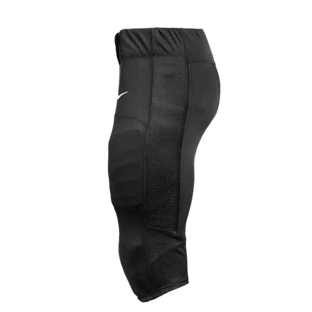 Nike Team Vapor Varsity Football 3/4 Pants 908728-010 Black White Men's Size L